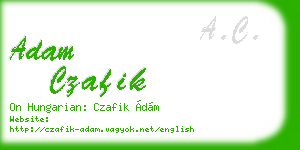 adam czafik business card